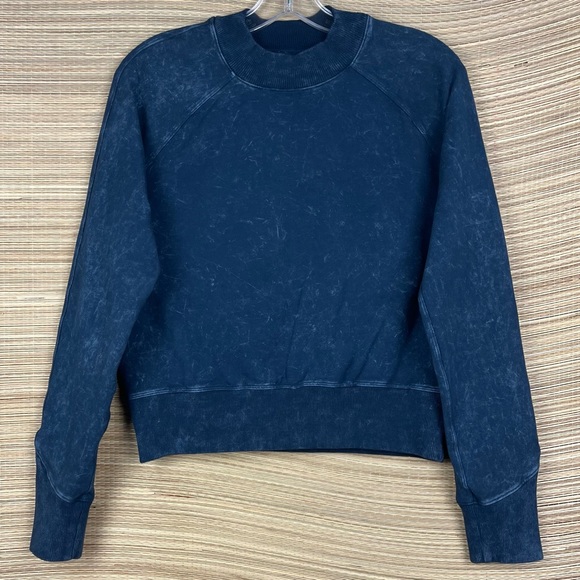 Lululemon Ready to Roll Crew  Dye Acid Rubber Dye True Navy Size 4 - Picture 7 of 9